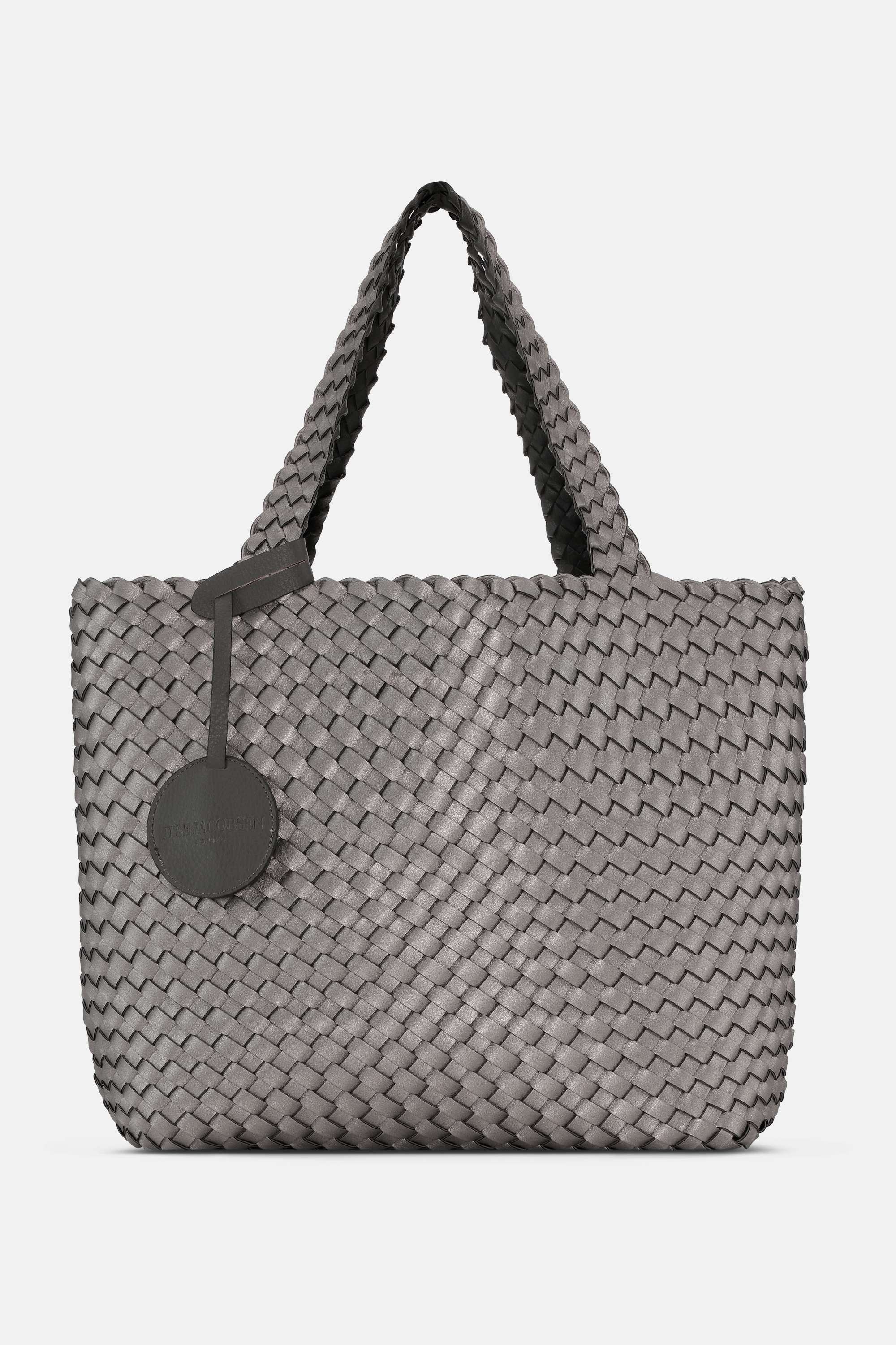 Tote Bag Flettet - Dark Shadow Gun Metal
